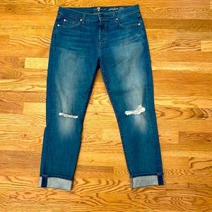 7 For All Mankind Josefina Skinny Boyfriend Jeans
